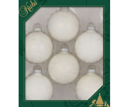 Ornament 2 5/8" Pearl Icelock