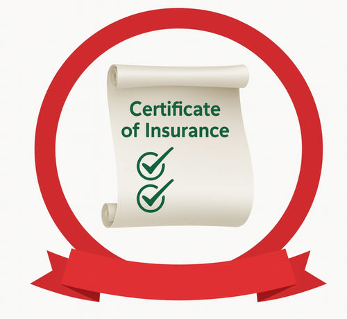 COI: Add ONLY if Certificate of Insurance is required
