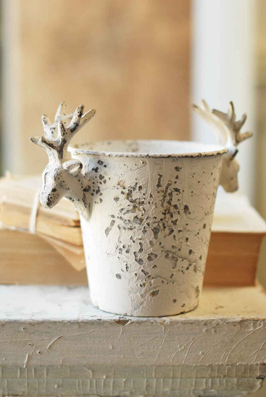 Stag Planter | Cream | 10"
