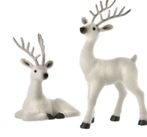 Set of 2 Frosty Deer