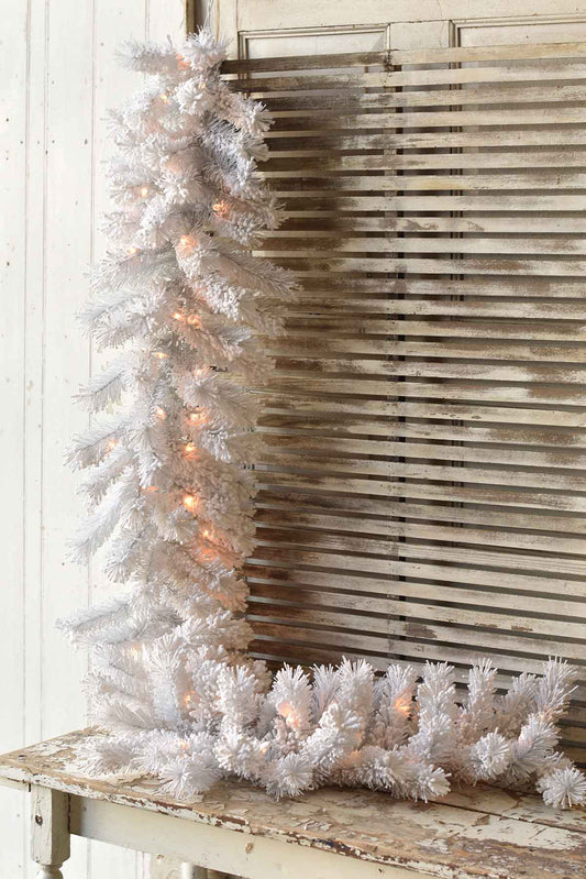 Winter Palette Garland w/ Lights | 6'