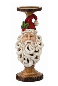 Santa Head Candle Holder